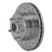 SSBC 23156AA3L Drilled Slotted Plated Rear Driver Side Rotor for 2002-05 Hummer H2 (23156AA3L)