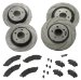SSBC A2360007 Short Stop Slotted 4 Wheel Kit for '94-04 Mustang Cobra (A2360007)