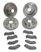SSBC A2351019 Short Stop Slotted Rotor Upgrade Kit for '00s GM 1/2T with OE 1-Piston (A2351019, S91A2351019)