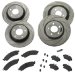 SSBC A2350014 Short Stop Slotted 4 Wheel Kit for '98-02 F-Body (A2350014)