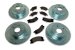 SSBC A2370017 Short Stop Slotted 4 Wheel Kit for '99-04 Grand Cherokee with Akebon (A2370017)
