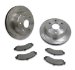 SSBC A2351022 Short Stop Slotted Rotor Upgrade Kit for '00s GM 1/2T with OE 2-Piston (A2351022, S91A2351022)