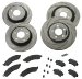 SSBC A2350009 Short Stop Slotted 4 Wheel Kit for '94-96 Impala SS (A2350009)