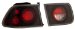 Anzo USA 221062 Honda Civic Black Tail Light Assembly - (Sold in Pairs) (221062, A1R221062)