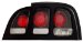 Anzo USA 221020 Ford Mustang Black Tail Light Assembly - (Sold in Pairs) (221020, A1R221020)