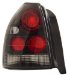 Anzo USA 221065 Honda Civic Black Tail Light Assembly - (Sold in Pairs) (221065, A1R221065)