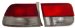 Anzo USA 221147 Honda Civic Red/Clear Tail Light Assembly (OEM Style) - (Sold in Pairs) (221147, A1R221147)