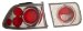 Anzo USA 221060 Honda Civic Chrome Tail Light Assembly - (Sold in Pairs) (221060, A1R221060)
