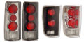 TOYOTA COROLLA 93-97 TAILLIGHTS CARBON  (SILVER BELOW) (221112, A1R221112)
