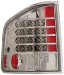 Anzo USA 311014 Chevrolet/GMC Chrome LED Tail Light Assembly - (Sold in Pairs) (311014, A1R311014)