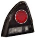 Anzo USA 221071 Honda Prelude Black Tail Light Assembly - (Sold in Pairs) (221071, A1R221071)