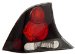 Anzo USA 221025 Ford Focus Black Tail Light Assembly - (Sold in Pairs) (221025, A1R221025)