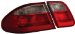 Anzo USA 221156 Mercedes-Benz Red/Clear Tail Light Assembly - (Sold in Pairs) (221156, A1R221156)