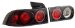 Anzo USA 221008 Acura Integra Halo Black Tail Light Assembly - (Sold in Pairs) (221008, A1R221008)