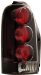 Anzo USA 221017 Chevrolet Venture Black Tail Light Assembly - (Sold in Pairs) (221017, A1R221017)