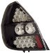 Anzo USA 321043 Honda Fit Black LED Tail Light Assembly - (Sold in Pairs) (321043, A1R321043)