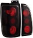 Anzo USA 211110 Lincoln Navigator Black Tail Light Assembly - (Sold in Pairs) (211110, A1R211110)