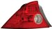 Anzo USA 321089 Honda Civic Red/Clear LED Tail Light Assembly - (Sold in Pairs) (321089, A1R321089)