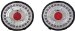 Anzo USA 321165 Chevrolet Corvette Chrome LED Tail Light Assembly - (Sold in Pairs) (321165, A1R321165)