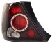 Anzo USA 221050 Honda Civic Black Tail Light Assembly - (Sold in Pairs) (221050, A1R221050)