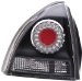 Anzo USA 321045 Honda Prelude Black LED Tail Light Assembly - (Sold in Pairs) (321045, A1R321045)