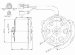 TYC 630580 Nissan/Mercury Replacement Radiator/Condenser Cooling Fan Motor (630580)