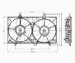 TYC 620430 Chevrolet Prizm Replacement Radiator/Condenser Cooling Fan Assembly (620430)