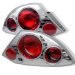 00-02 Mitsubishi Eclipse Euro Tail Lights - Chrome (ALTYDME00C, ALT-YD-ME00-C)