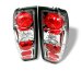 98-00 Nissan Frontier Euro Tail Lights - Chrome (ALT-YD-NF98-C, ALTYDNF98C)