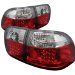 96-98 Honda Civic 4DR LED Tail Lights - Red Clear (ALTYDHC964DLEDRC, ALT-YD-HC96-4D-LED-RC)