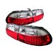 SPYDER Honda Civic 92-95 3DR LED Tail Lights - Red Clear /1 pair (ALTYDHC923DLEDRC, ALT-YD-HC92-3D-LED-RC)