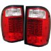 98-01 Ford Ranger LED Tail Lights - Red & Clear (ALTYDFR98LEDRC, ALT-YD-FR98-LED-RC)