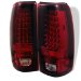 99-02 Chevy/GMC Silverado LED Tail Lights - Red Clear (ALT-YD-CS99-LED-RC, ALTYDCS99LEDRC)