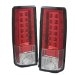 SPYDER Chevy Astro / Safari 85-05 LED Tail Lights - Red Clear /1 pair (ALT-YD-CAS85-LED-RC)
