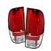 SPYDER Ford F250/350/450/550 Super Duty 08-09 LED Tail Lights - Red Clear/1 pair (ALT-YD-FS07-LED-RC)