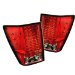 2005-2007 Jeep Grand Cherokee LED Tail Lights - Red Clear (ALT-YD-JGC05-LED-RC)