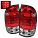 SPYDER Toyota Tacoma 01-03 LED Tail Lights - Red Clear /1 pair (ALT-YD-TT01-LED-RC)