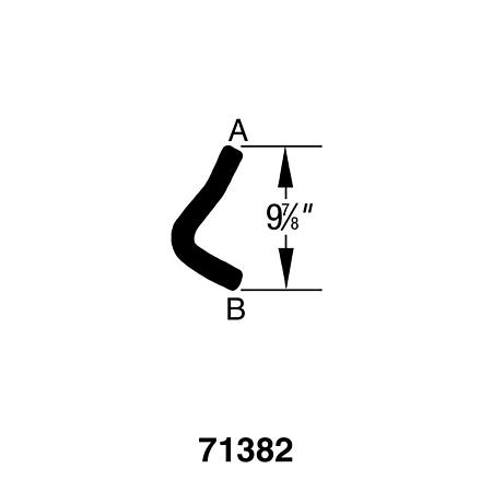 Drive-Rite Curved Radiator Hose - B71382 (B71382)