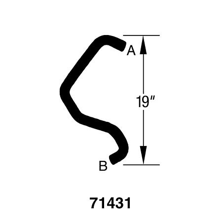 Drive-Rite Curved Radiator Hose - E71431 (E71431)