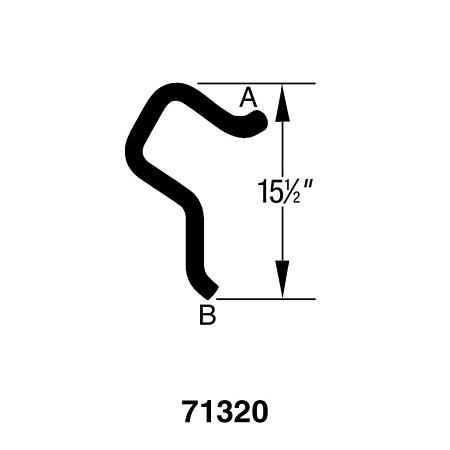 Drive-Rite Curved Radiator Hose - E71320 (E71320)