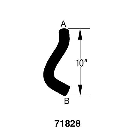 Drive-Rite Curved Radiator Hose - B71828 (B71828)