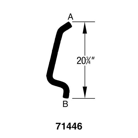 Drive-Rite Curved Radiator Hose - E71446 (E71446)