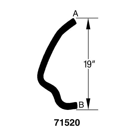 Drive-Rite Curved Radiator Hose - E71520 (E71520)