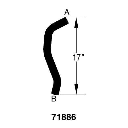 Drive-Rite Curved Radiator Hose - D71886 (D71886)