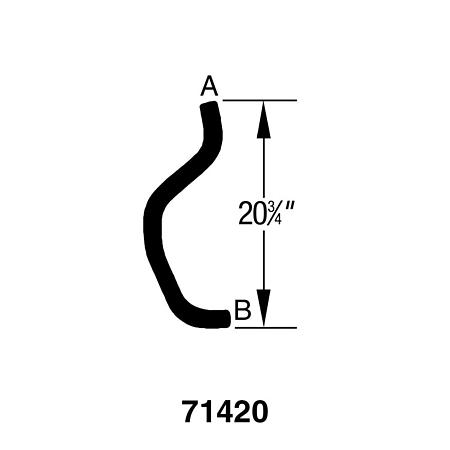 Drive-Rite Curved Radiator Hose - E71420 (E71420)