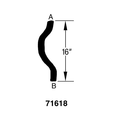 Drive-Rite Curved Radiator Hose - D71618 (D71618)