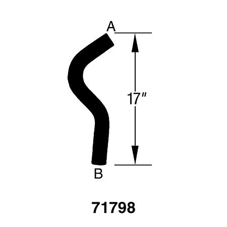 Drive-Rite Curved Radiator Hose - C71798 (C71798)
