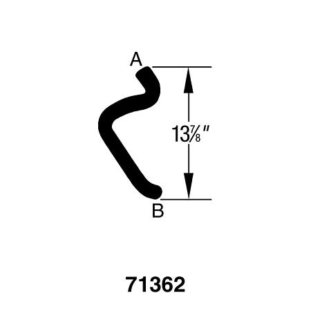Drive-Rite Curved Radiator Hose - C71362 (C71362)
