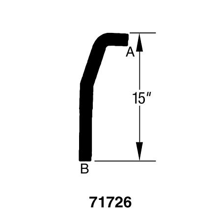Drive-Rite Curved Radiator Hose - D71726 (D71726)