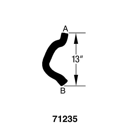 Dayco Curved Radiator Hose - C71235 (C71235)
